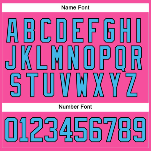 Custom Black Pink Front Logo Crossover Goalie Hockey Sky Blue Jersey, Design Your Own Hockey Jersey