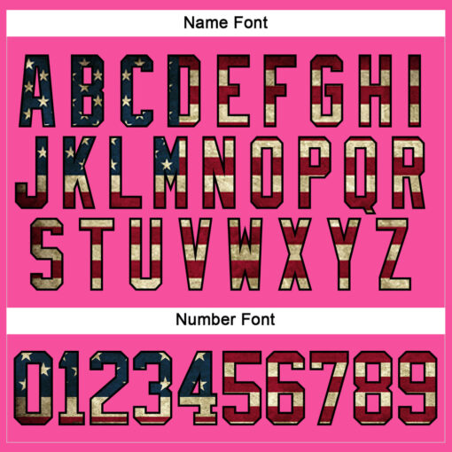 Custom Black Pink Front Logo Crossover Goalie Hockey Vintage Usa Flag Jersey, Design Hockey Jerseys