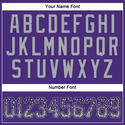 Custom Black Purple Baseball Gray Jersey, Custom Team Baseball Jerseys