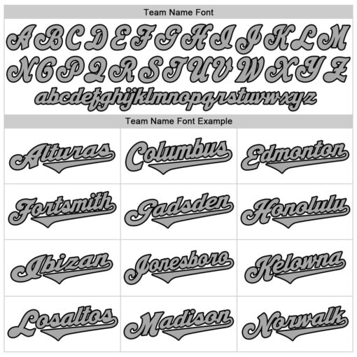 Custom Black White Baseball Gray Jersey, Baseball Jersey Design