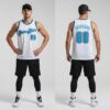 Custom Black White Basketball Blue Jersey, Design Your Own Basketball Jersey
