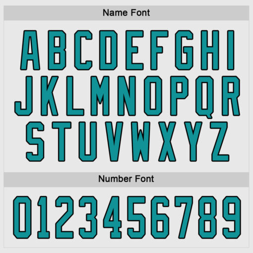 Custom Black White Hockey Aqua Jersey, Customized Hockey Jerseys