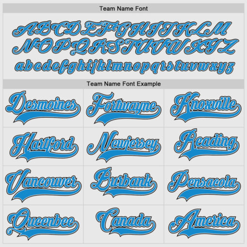 Custom Black White Hockey Blue Jersey, Create Custom Hockey Jerseys