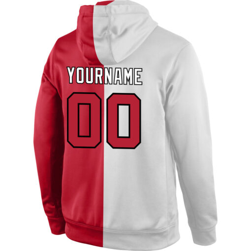 Custom Red White Hoodie, Design My Own Hoodie