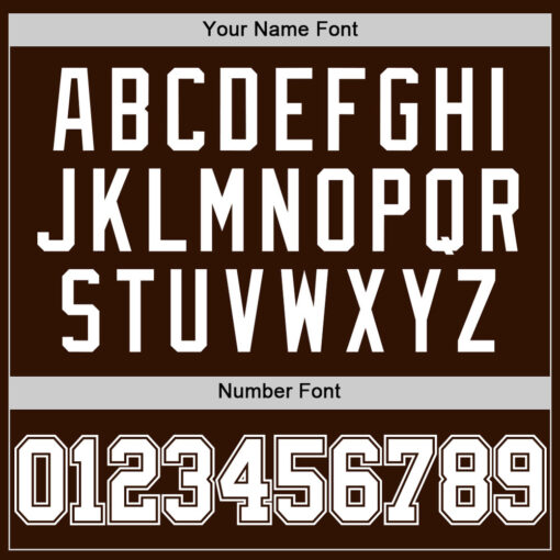 Custom Brown Basketball White Jersey, Basketball Uniform Designs