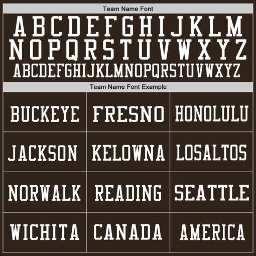 Custom Brown Football White Jersey, Personalized Football Jersey