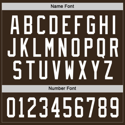 Custom Brown Hockey White Jersey, Best Custom Hockey Jerseys