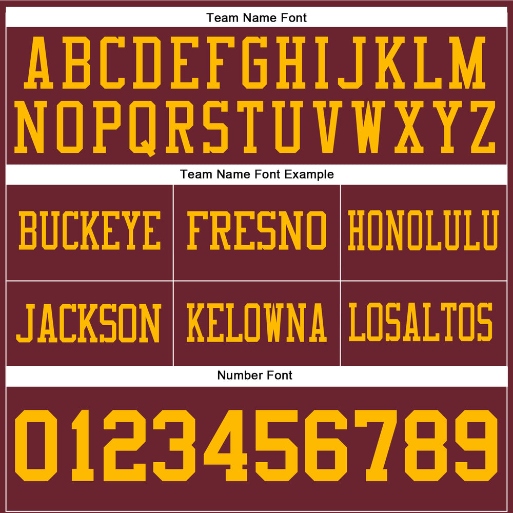 Custom Burgundy City Football Gold Jersey, Unique Football Jersey Designs