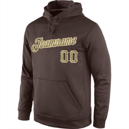 Custom Cream Brown Hoodie, Cool Hoodie Design