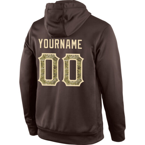 Custom Cream Brown Hoodie, Cool Hoodie Design