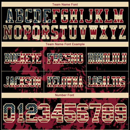 Custom Crimson Black Football Jersey, Custom Football Uniforms