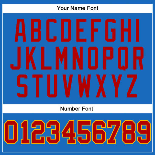 Custom Gold Blue Basketball Red Jersey, Customized Basketball Jerseys