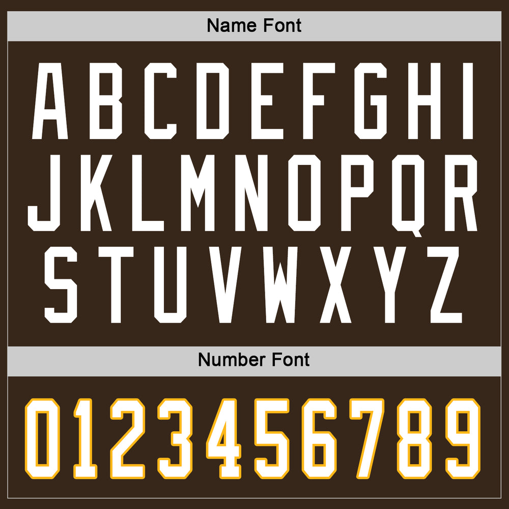 Custom Gold Brown Hockey White Jersey, Cheap Custom Hockey Jerseys