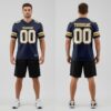 Custom Gold Navy City Football White Jersey, Design A Football Jersey