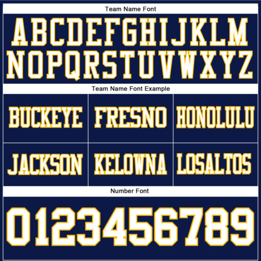 Custom Gold Navy City Football White Jersey, Design A Football Jersey