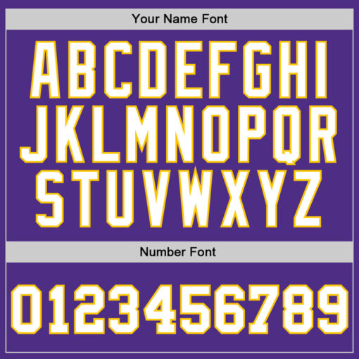 Custom Gold Purple Basketball White Jersey, Personalized Basketball Jerseys