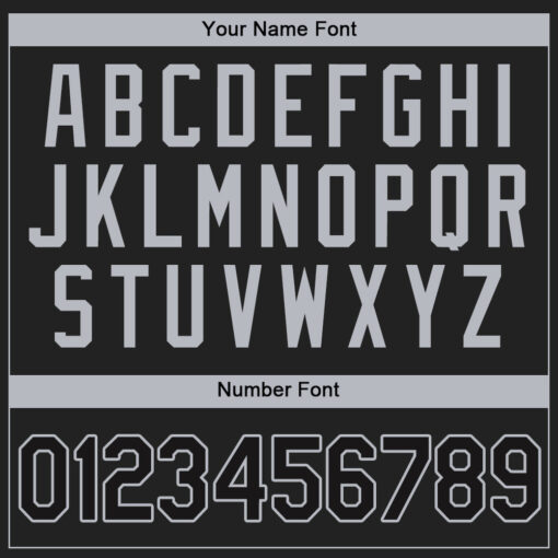 Custom Gray Black Baseball Black Jersey, Customized Baseball Jerseys