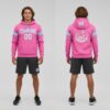 Custom Light Blue Pink Hoodie, Hoodie Designs