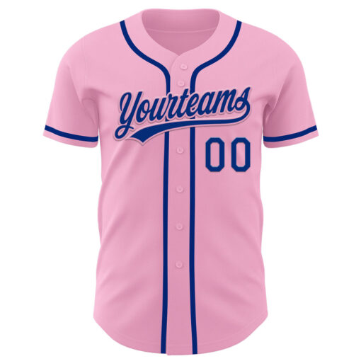Custom Light Pink Pink Baseball Royal Jersey, Customized Baseball Jerseys