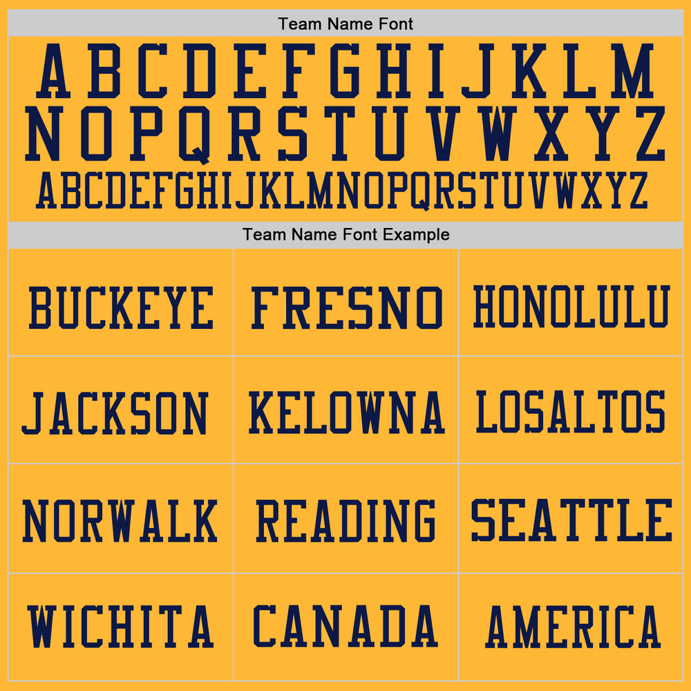 Custom Navy Gold Football Light Blue Jersey, Customized Football Jerseys